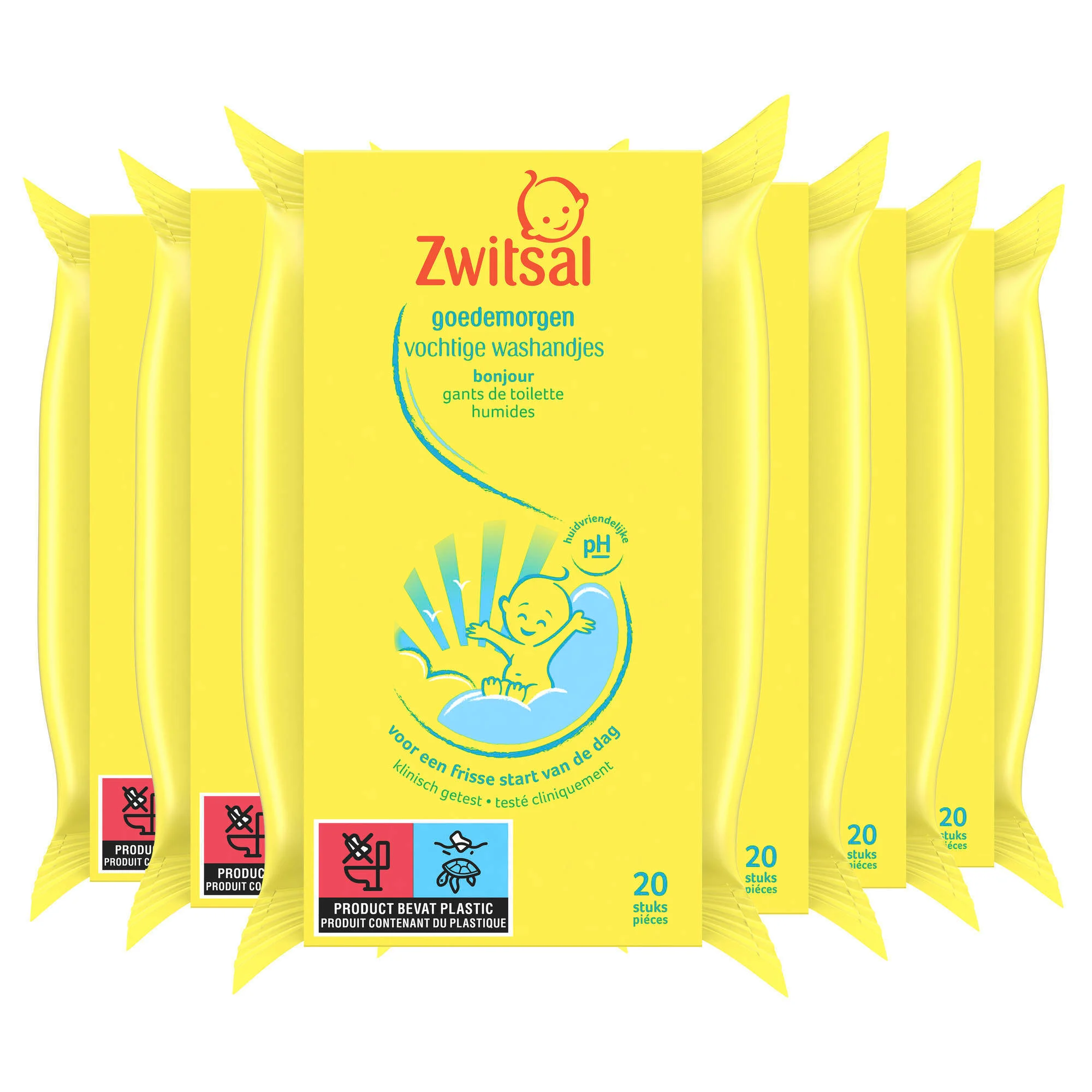 Zwitsal vochtige washandjes - 6 x 20 stuks