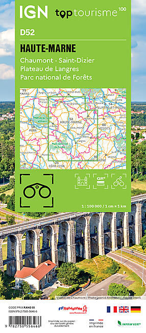 IGN - HAUTE-MARNE D52 TOP TOURISME 100 IGN
