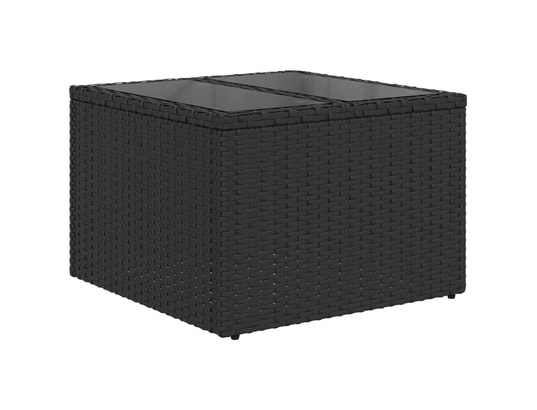 LES TENDANCES - Salon extérieur Salon de jardin-noir-6 places-62x62x69-450511