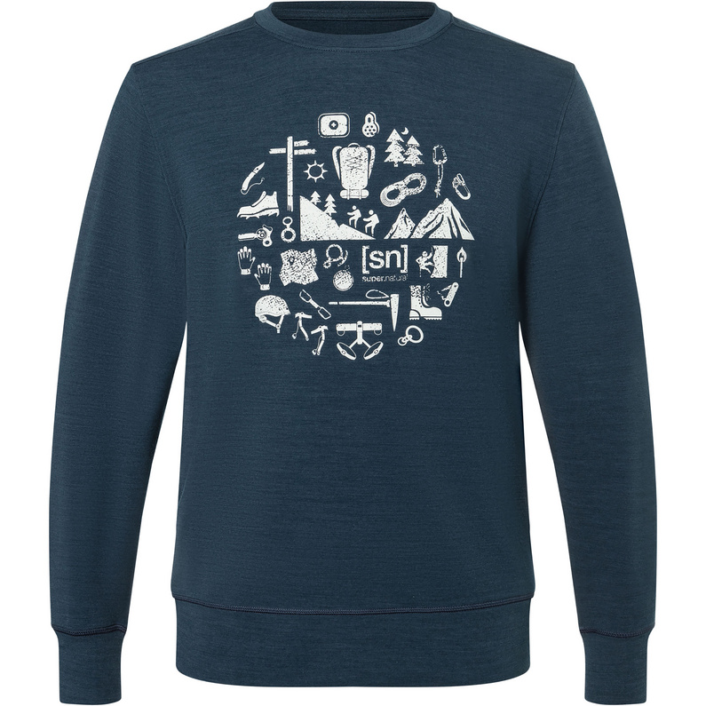Super.Natural Herren Well Equipped Crew Pullover
