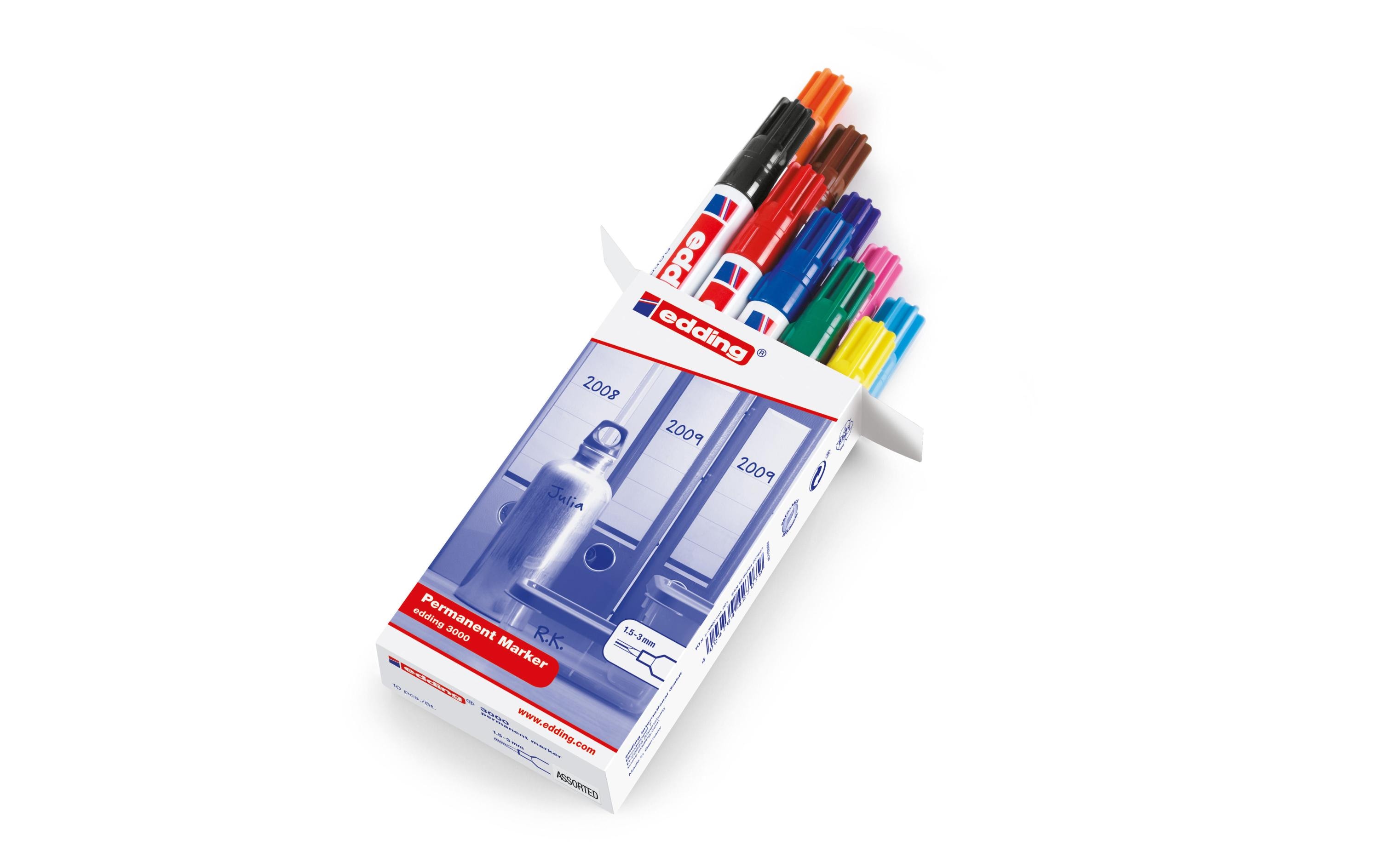 Permanent-Marker 3000 Box 10 StückPack à 10 Stück, farbig assortiert