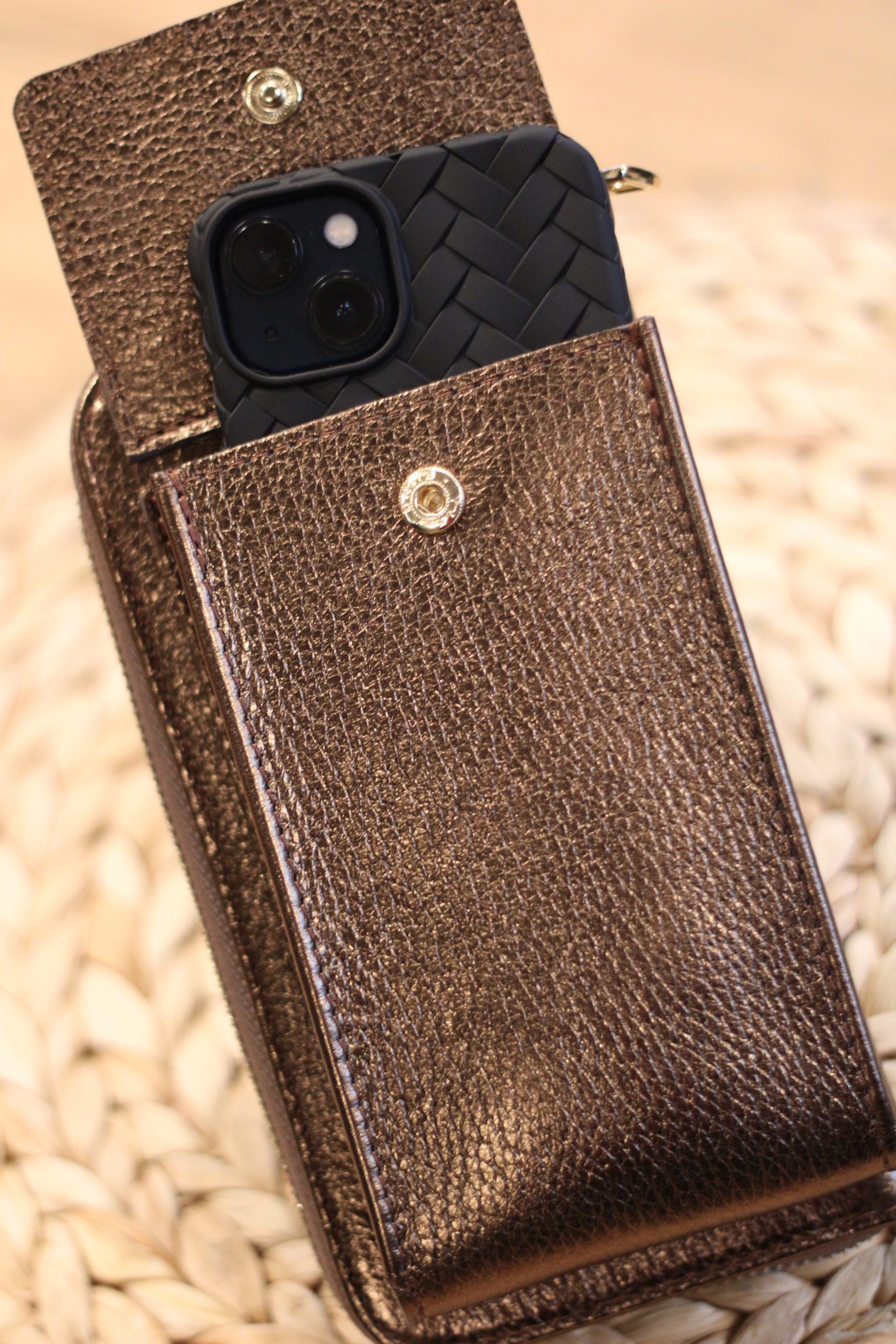 Phone Bag - Mia Metallic - Champagne