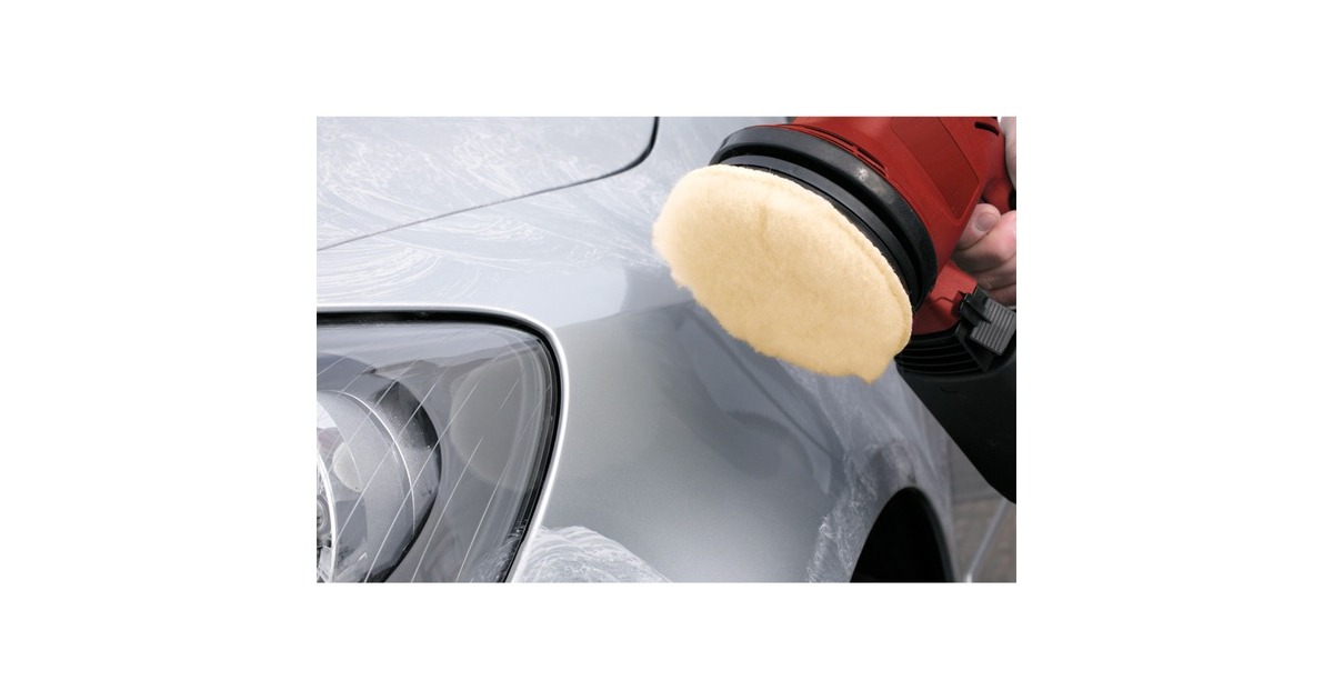KWBQuick-Stick Polijstvacht, Zelfhechtend, Lamsvacht 125mm polijstkap