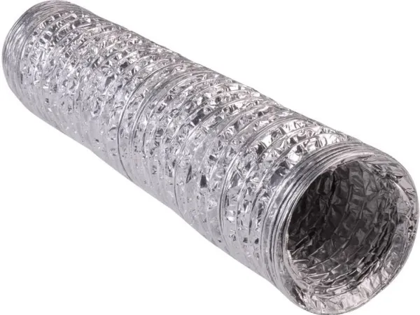 Wallair N55911 Fleksibelt ventilationsrør Aluminium (Ø x L) 15.2 cm x 10 m Sølv