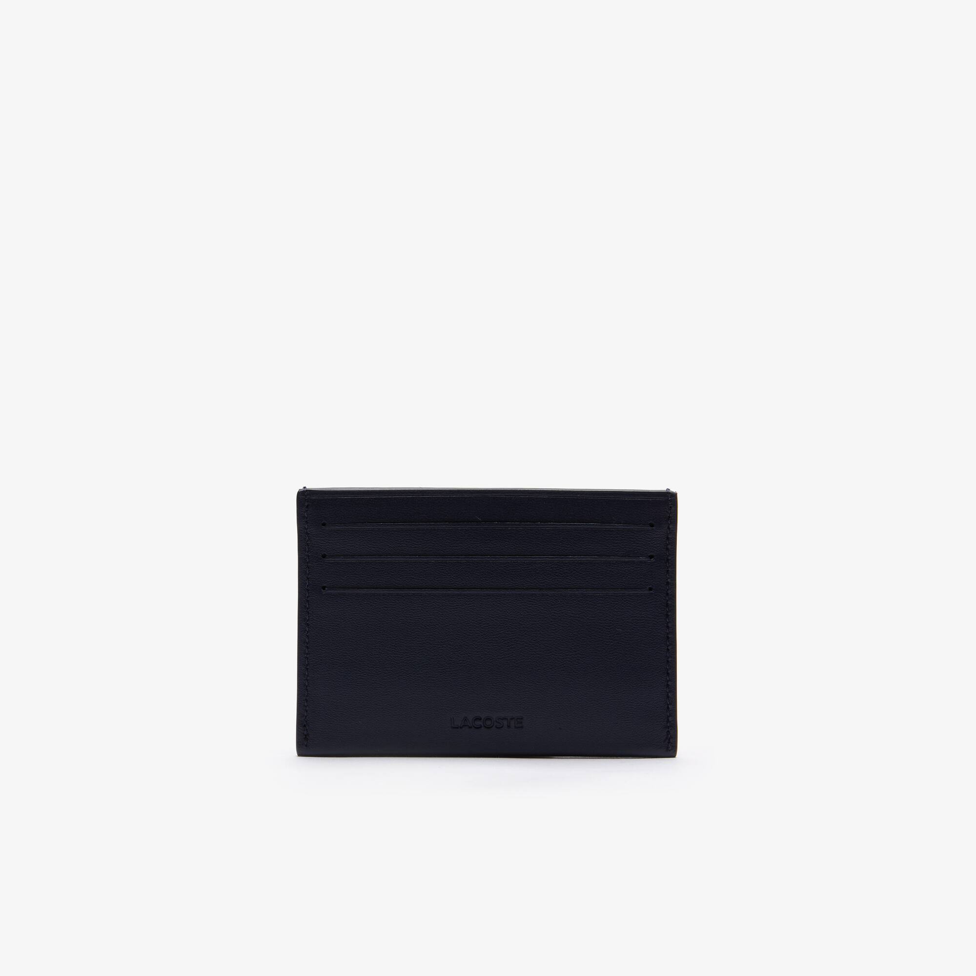 Unisex FG Kartenetui aus Leder Brieftaschen - Blau - Lacoste - Unisex