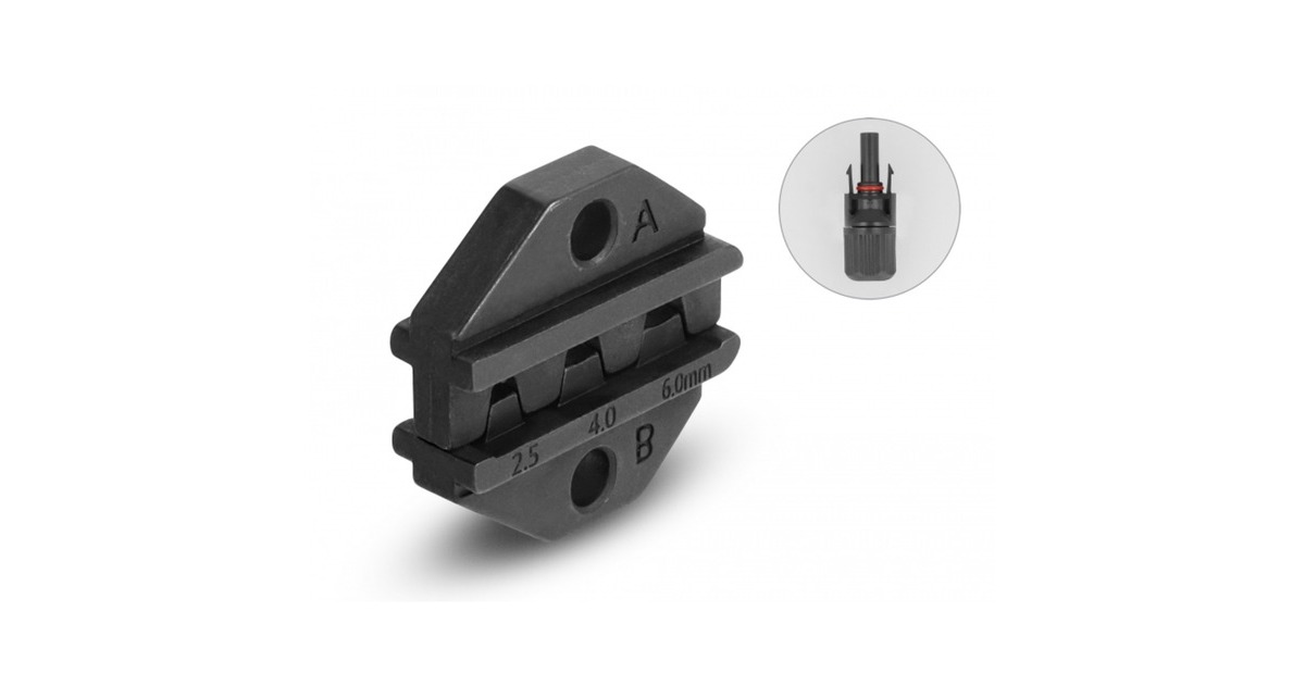 DeLOCKCrimping Tool for DL4 plug 2.5 - 6 mm² krimptang  (Geel/zwart)
