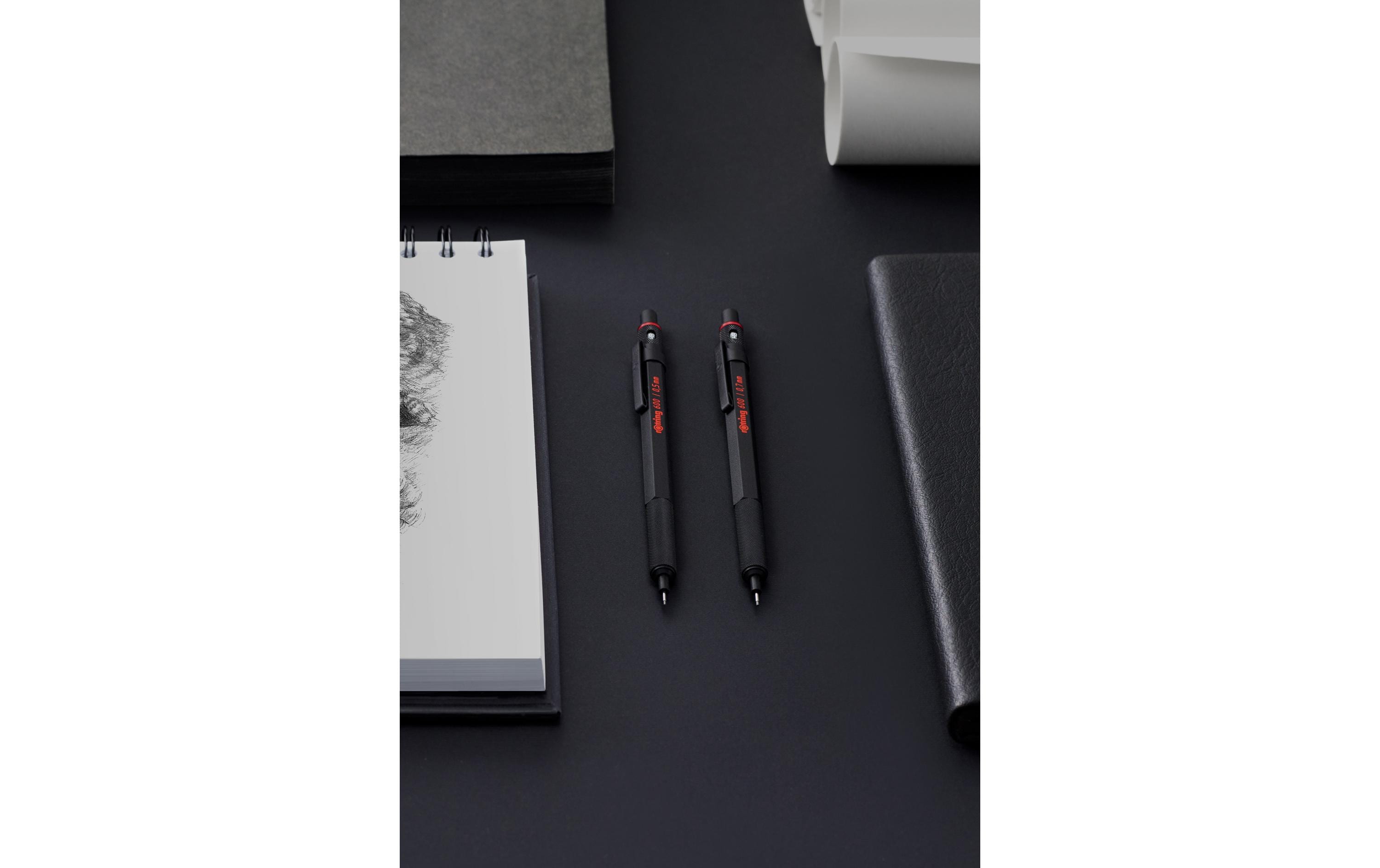 Kugelschreiber 600 Medium (M), SilberKugelschreiber von Rotring