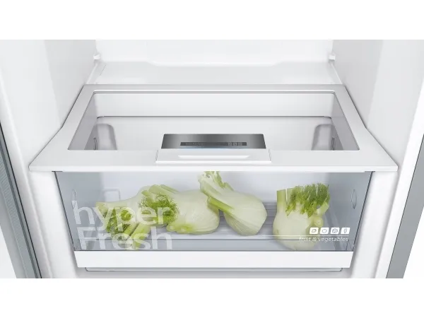 Siemens iQ300 KS36VVIEP - Køleskab - bredde: 60 cm - dybde: 65 cm - højde: 186 cm - 346 liter - Klasse E - rustfrit stål