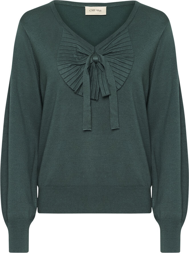 Cream CRVillea Knit Pullover Ponderosa pine