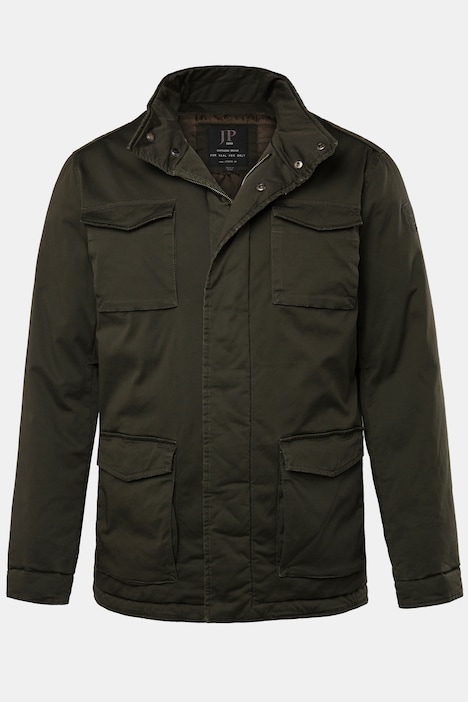 JP 1880 Baumwoll-Jacke, Stehkragen, Zipper, bis 8 XL