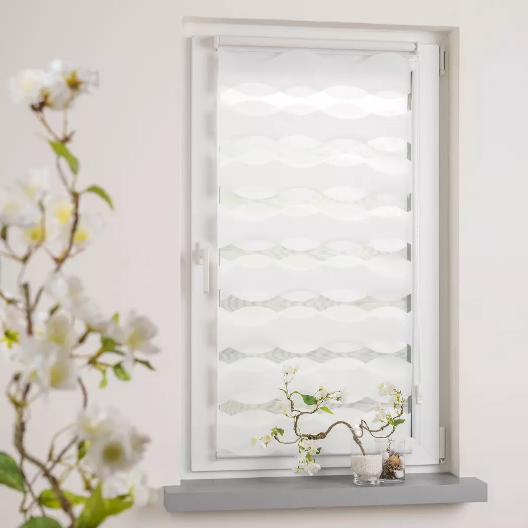 Klemmfix Duo-Rollo Wave 80 x 150 cm