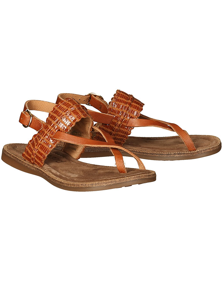 Leder-Sandale BETH in caramel