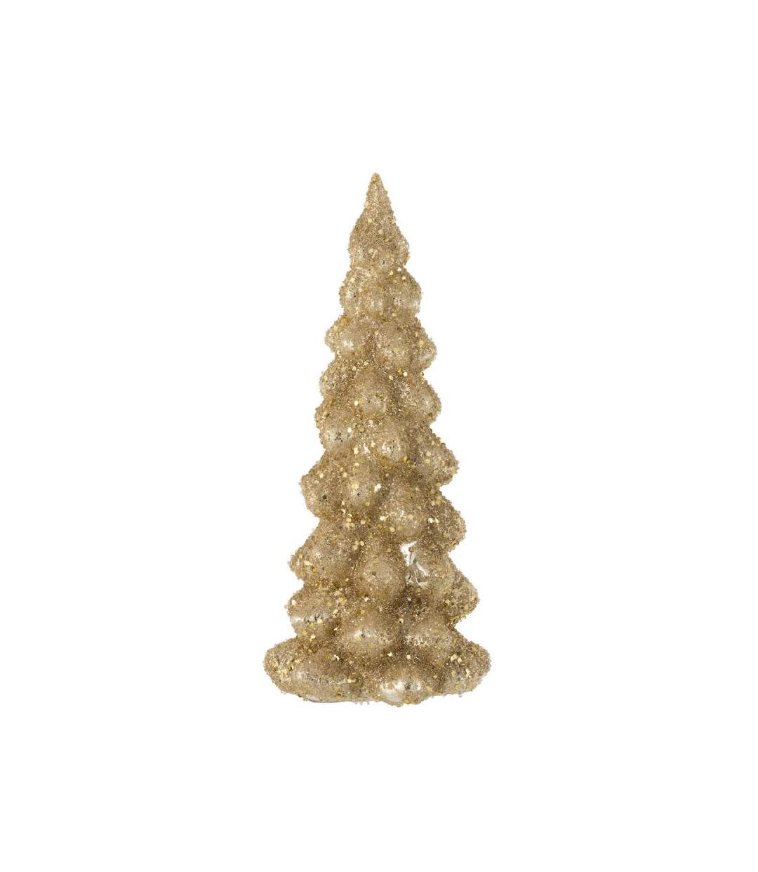 Paris Prix - Sapin De Noël Brillant Déco givré 35cm Or