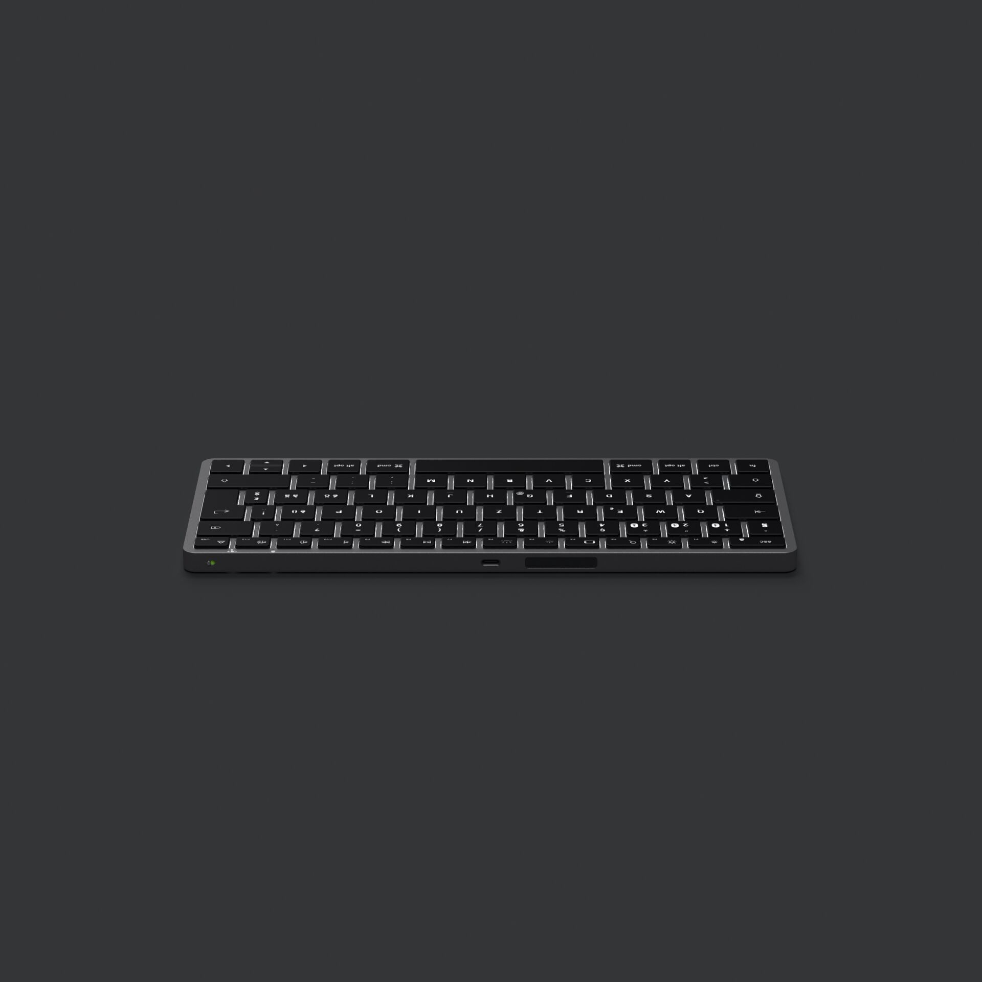 Slim X1 Bluetooth Aluminium Tastatur Keyboard Schweizer Layout (ST-BTSX1M-CH) - Space Grau