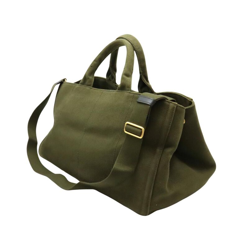 Prada Vintage Prada Canapa Tote Green
