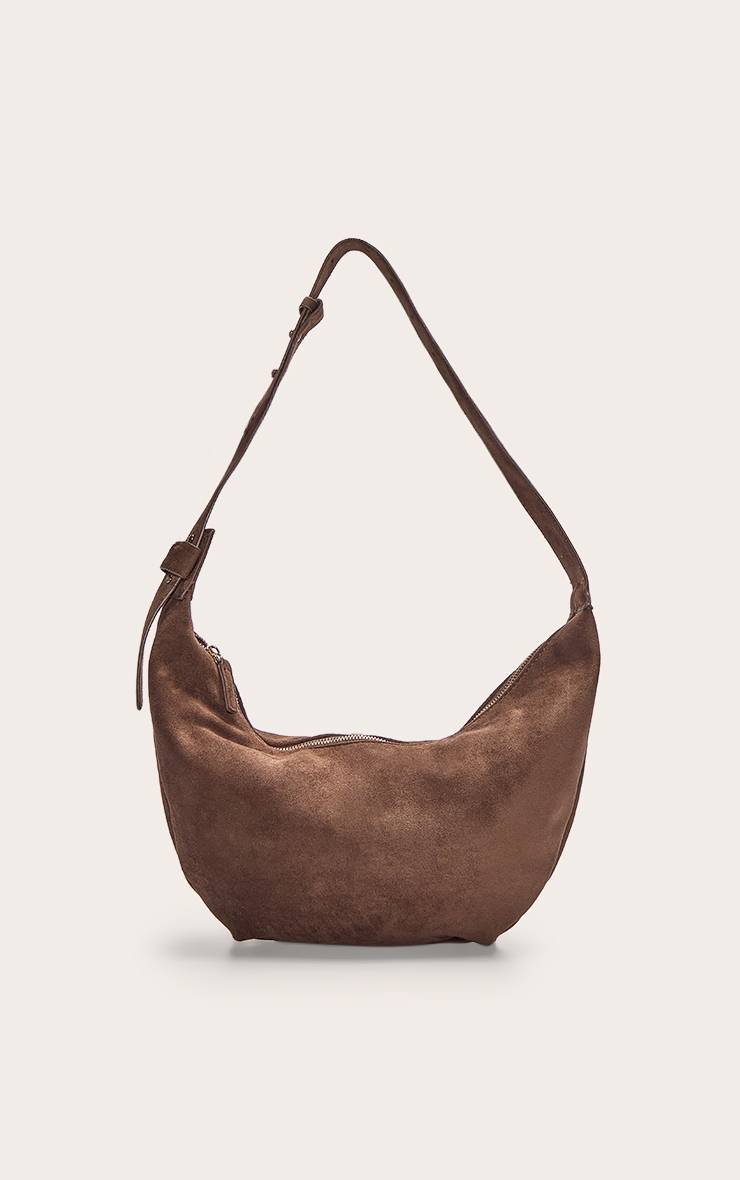 Chocolat Sac Besace Croissant Slouchy En Synthétique