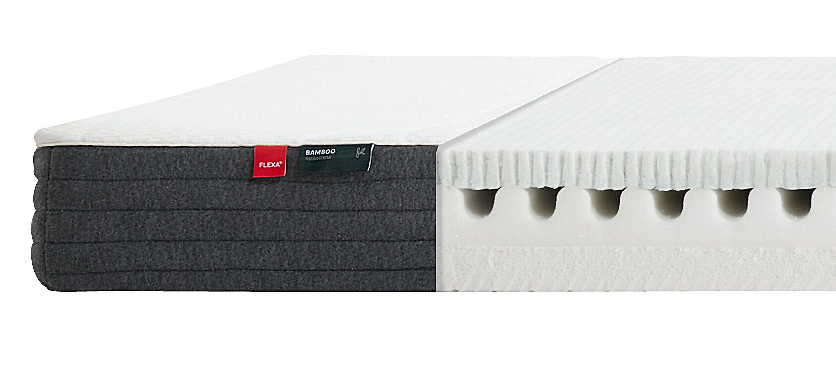 FLEXA Latex/Foam/La.  Bambusb 200x140 - 200.0 cm x 140.0 cm
