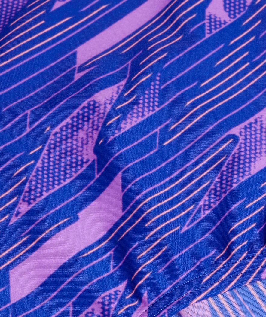 Speedo badedragt til piger - Hyperboom Allover Medalist - Blå/pink