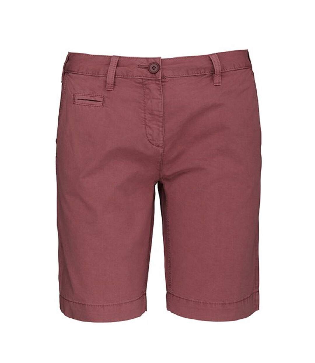 Bermuda femme aspect délavé - K753 - rouge clair