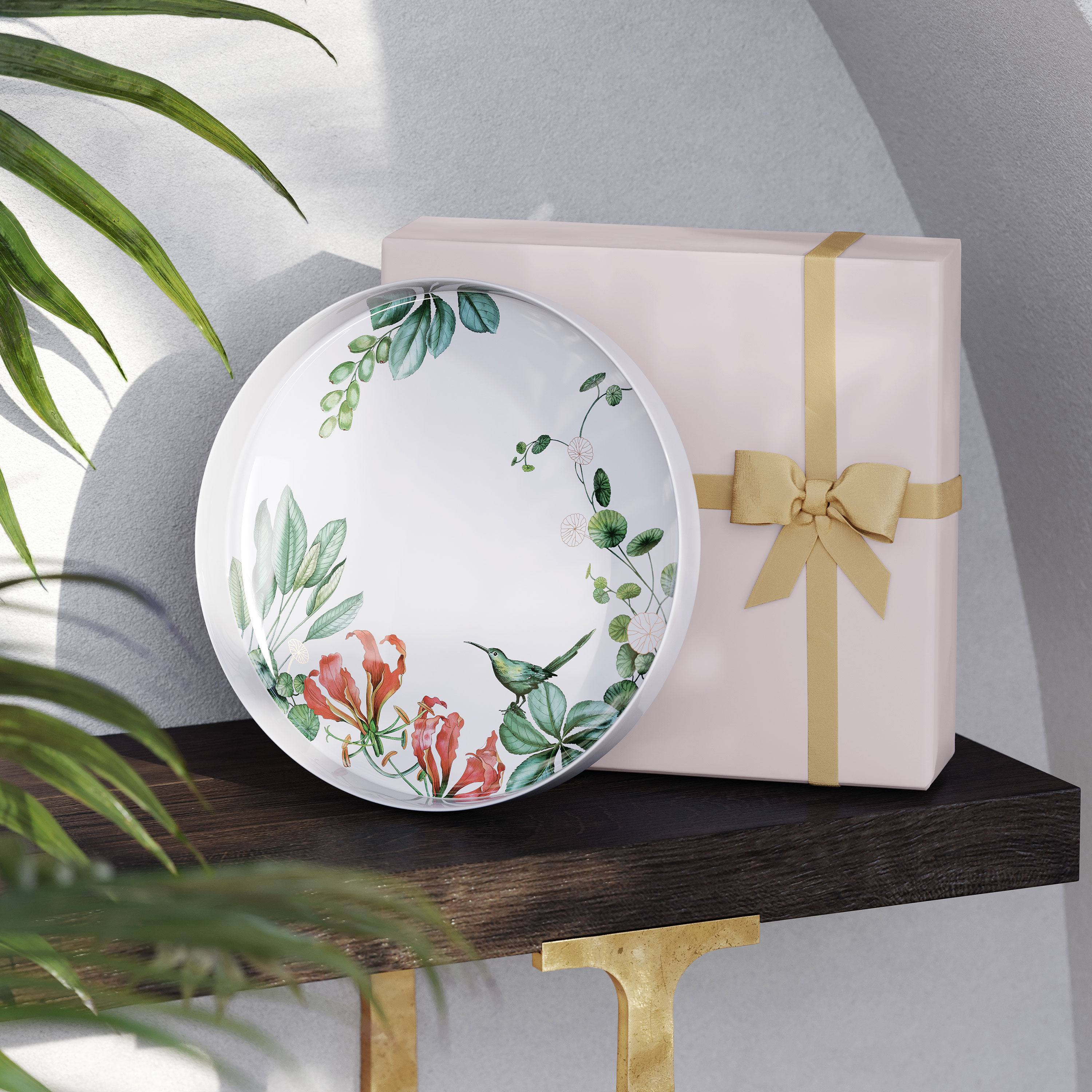 Avarua Centerpiece bowl Multi-colored, 44 oz, Premium Bone Porcelain