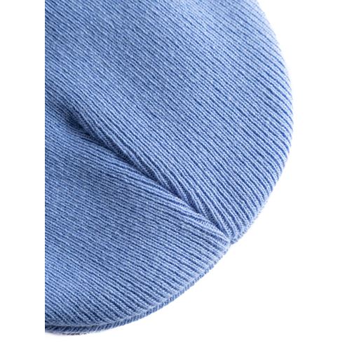 Knowledge Cotton Apparel Double Layer Rib Beanie, Dusty Blue Melange, One size