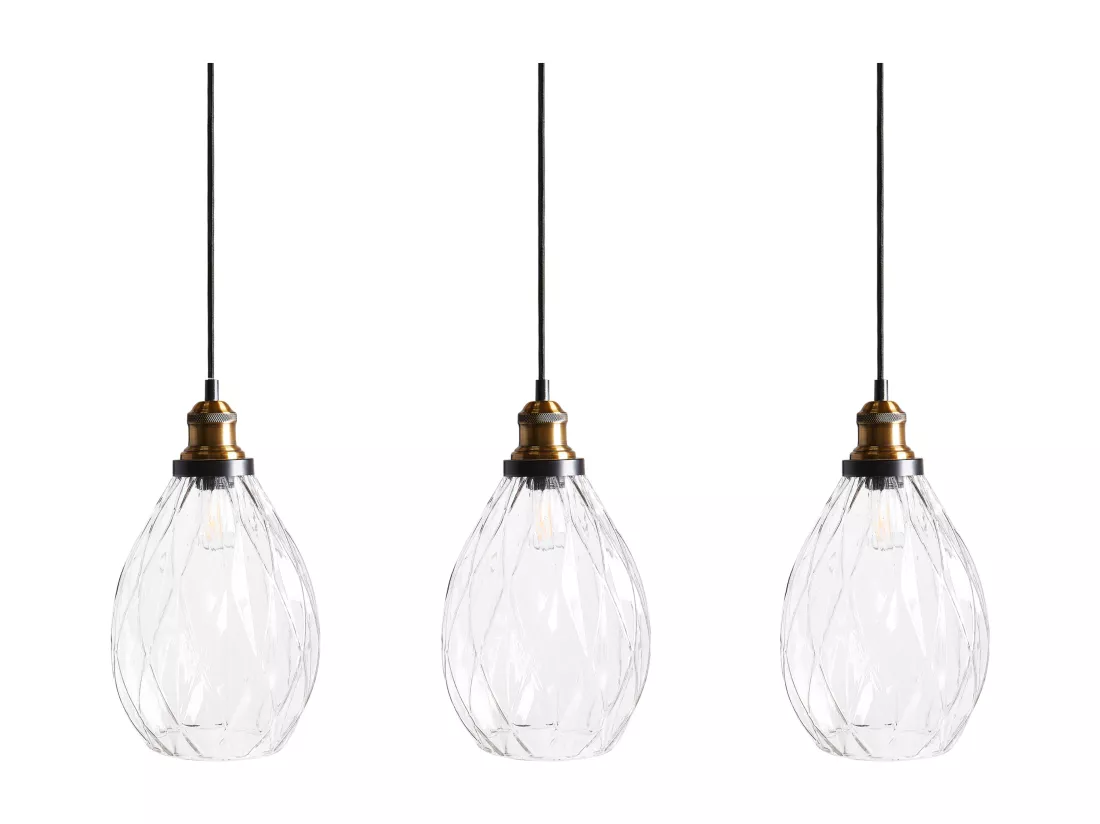 Lampe suspension COOSA Verre Transparent
