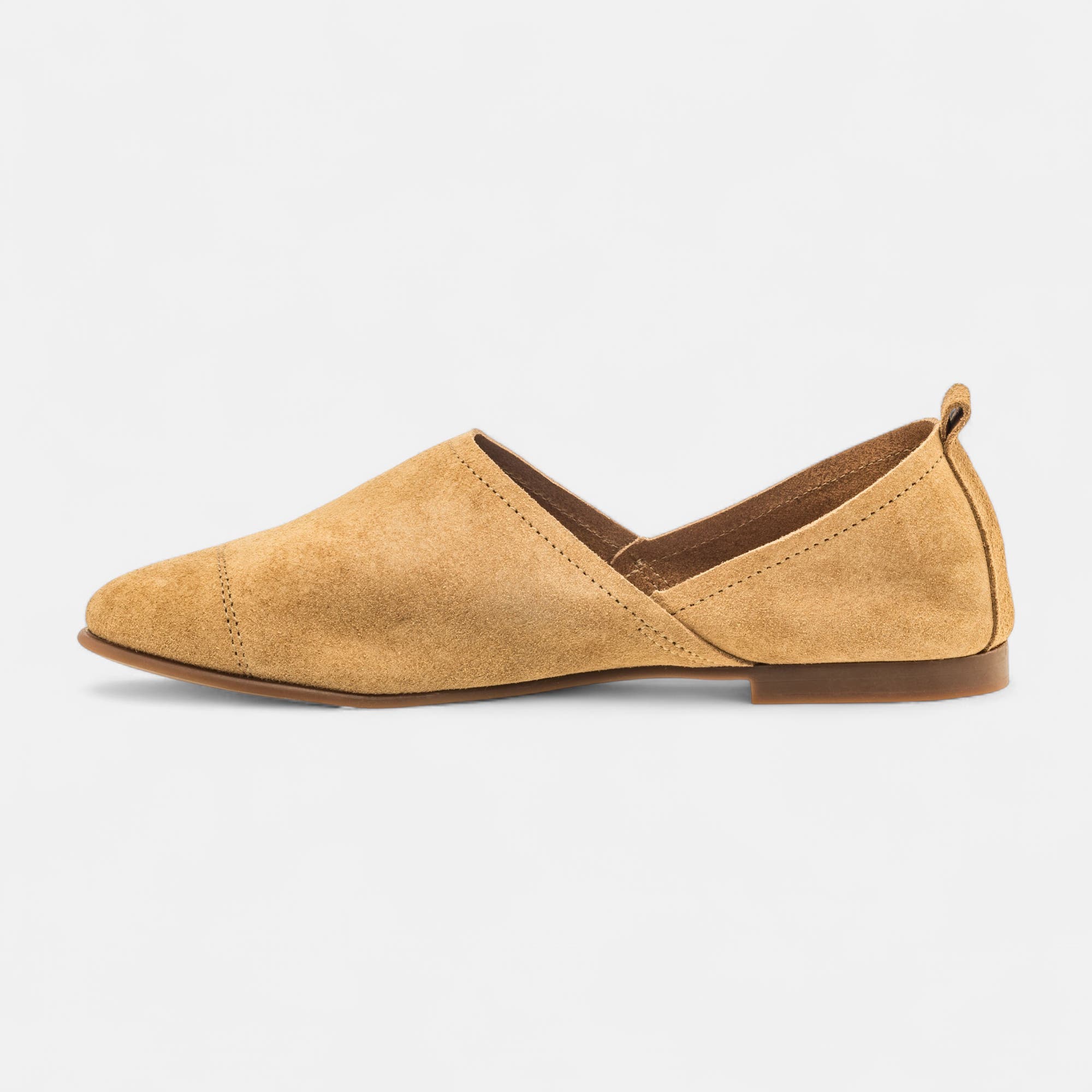 Mocassins Femme en cuir beige