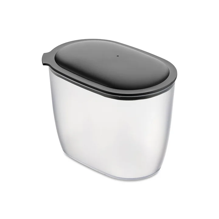 Koziol - CONNECT OVAL Vorratsdose, 1.4 l, nature ash grey
