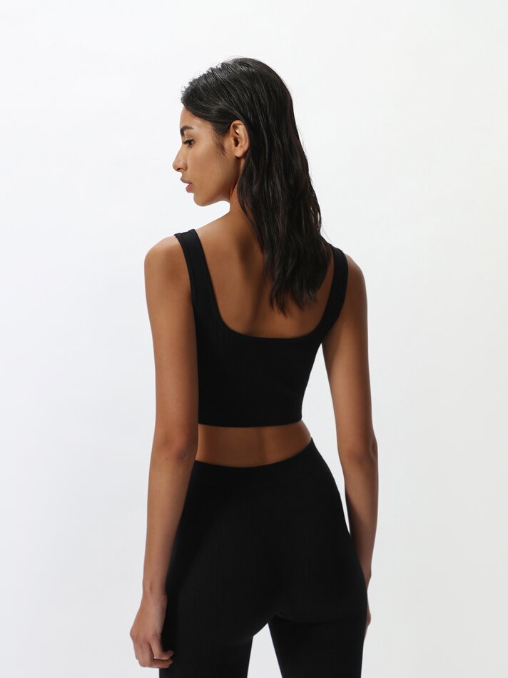 Top sem costura - Preto