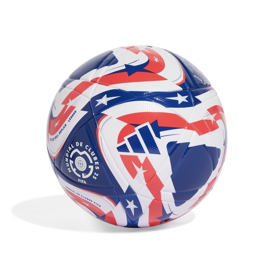 adidas Ballon League Club World Cup 2025 - Blanc/Bleu/Lucid Red