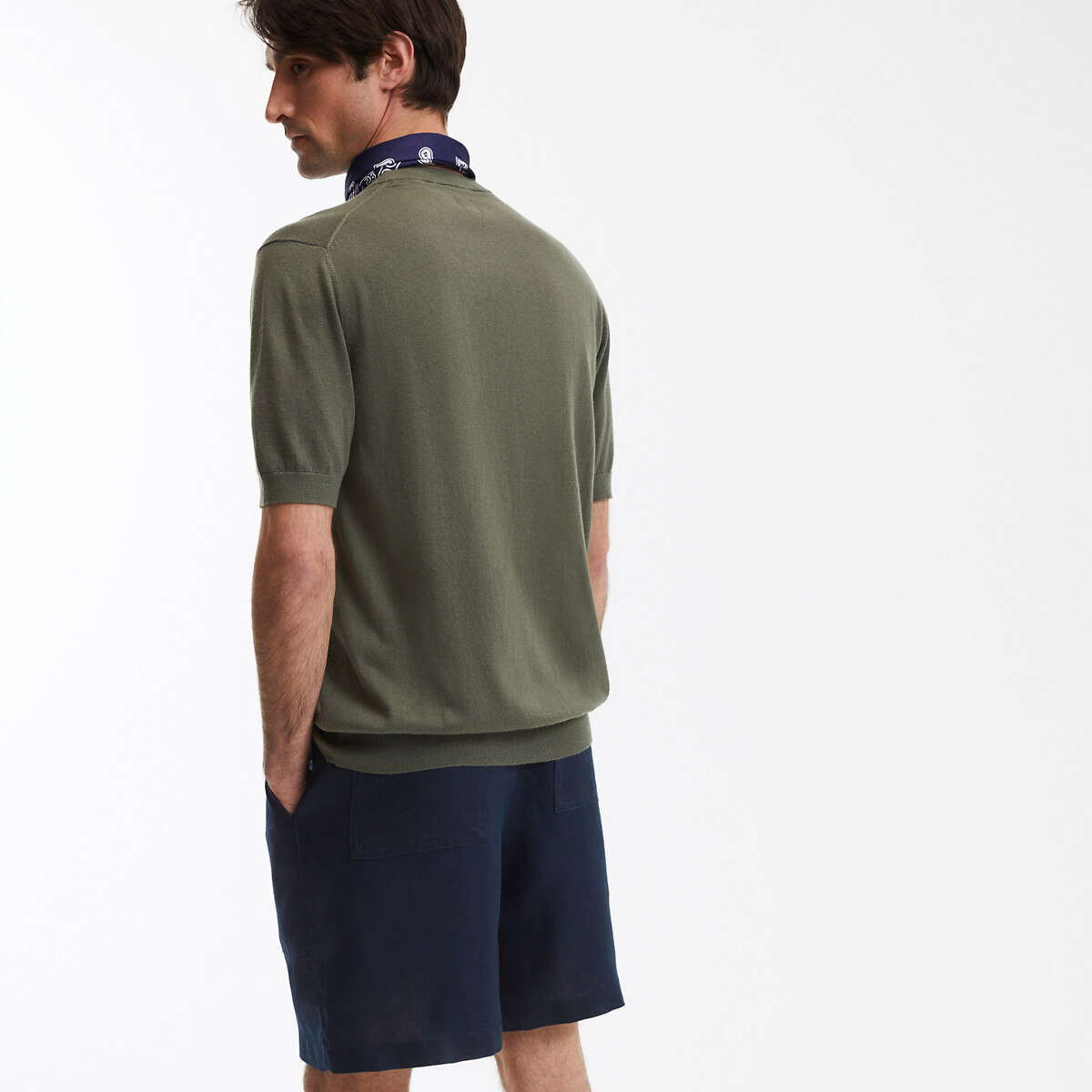 COLEÇÕES LA REDOUTE<br>T-shirt em tricot met ronde hals