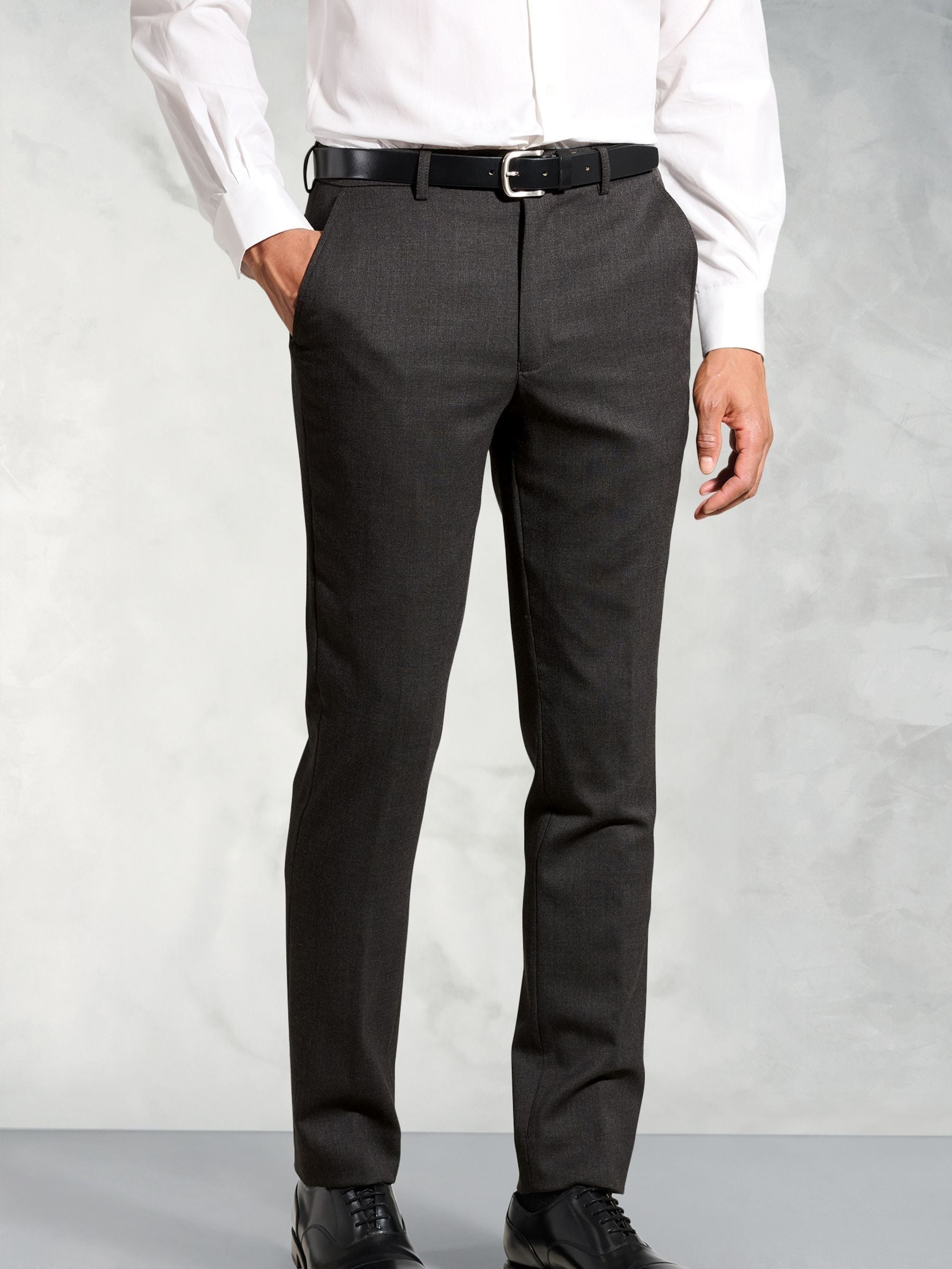 Grijs - Brook Taverner Flannel Trousers