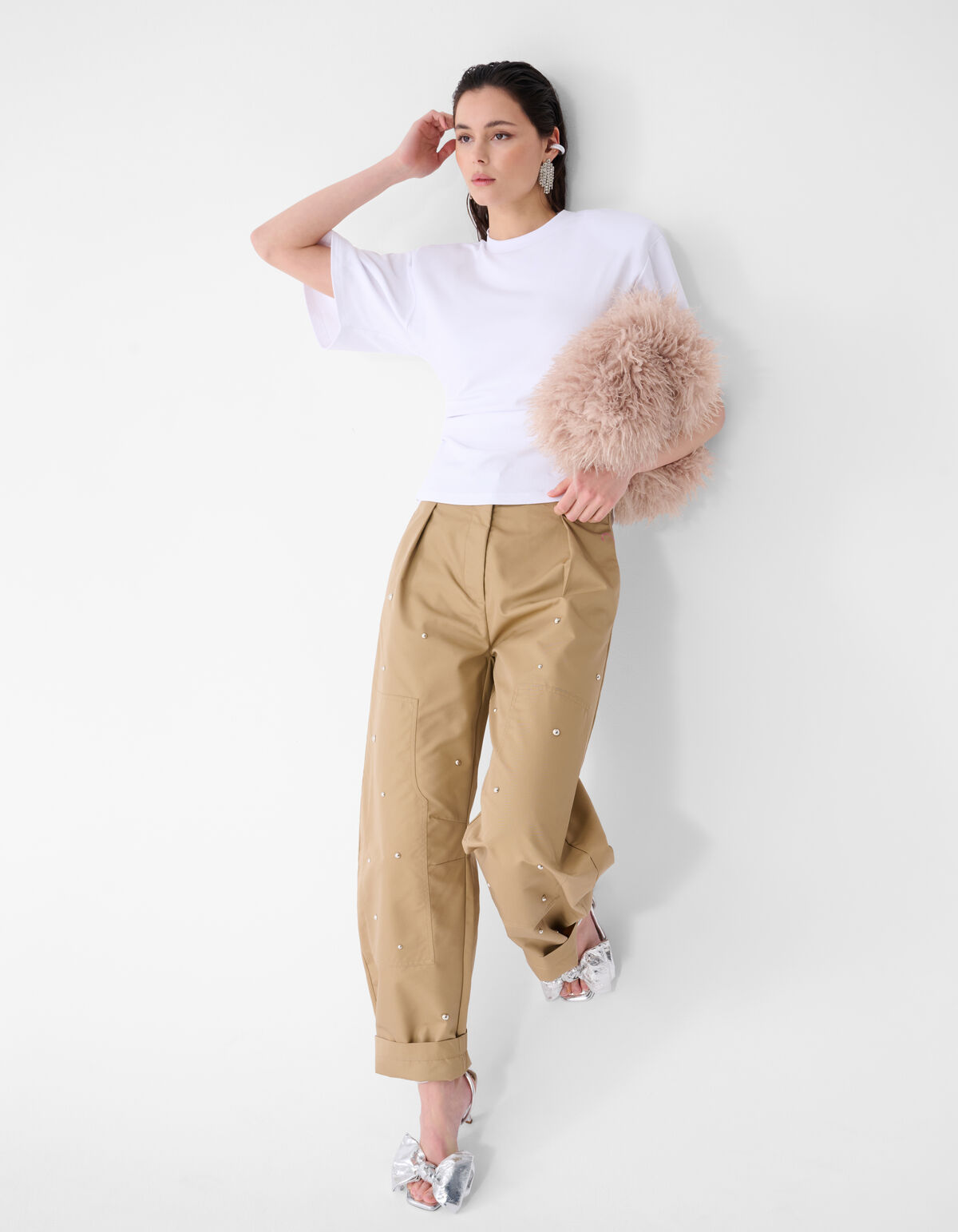 Studs Balloon Fit Broek Zand
