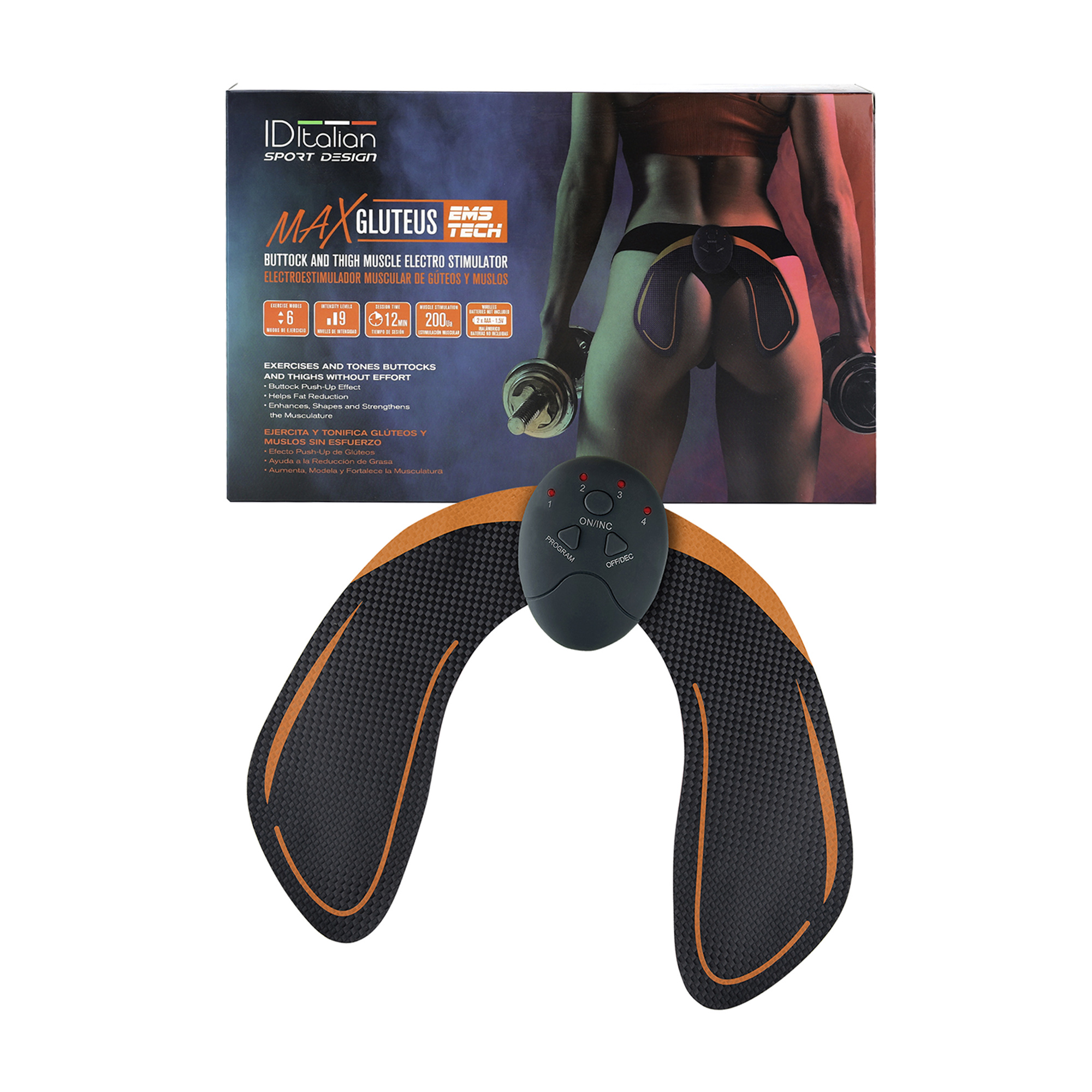 Italian Design Max Gluteus EMS Toner Electrostimulation Patch