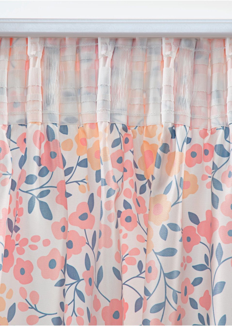 Panneau microfibre avec imprimé floral (1 pce.)