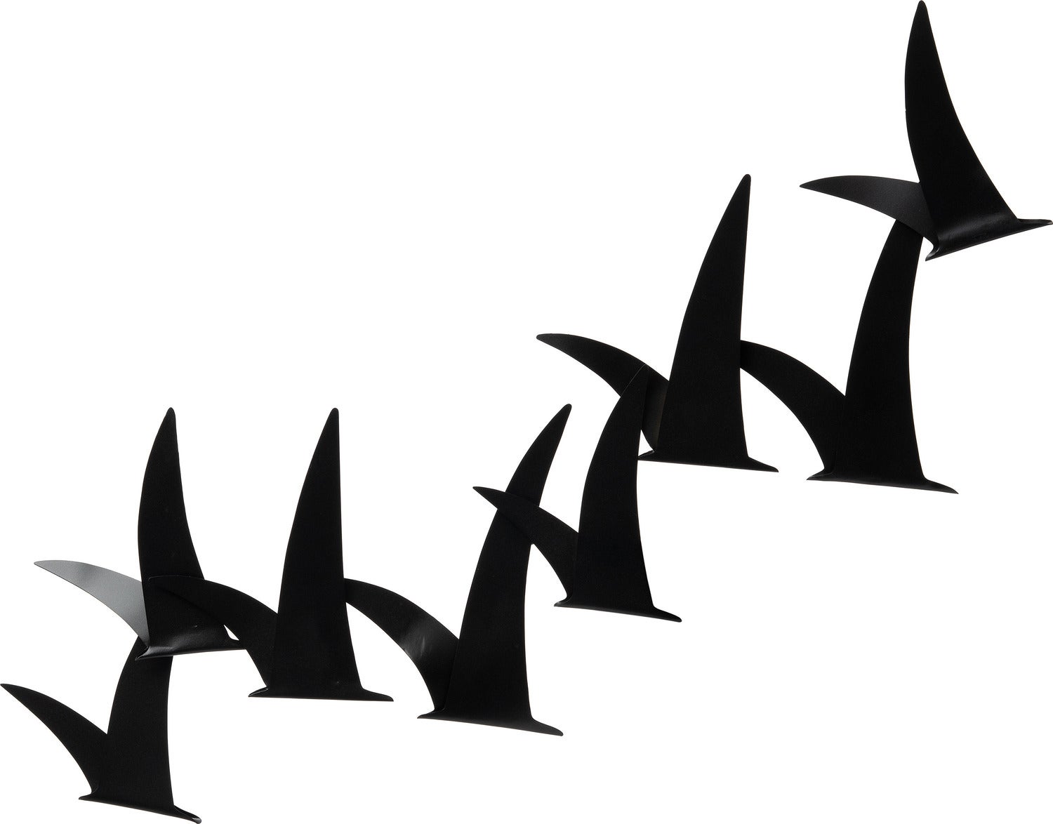 Intratuin tuinwanddecoratie vogels zwart 92 x 42 x 4 cm
