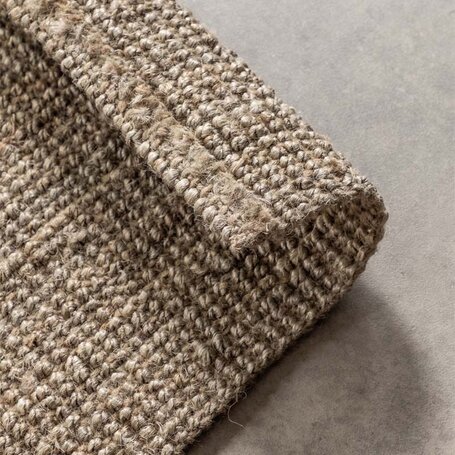 Handgeweven Jute Vloerkleed - Taupe