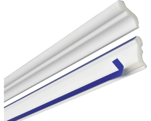 Romina XPS zelfklevende wandlijst, 2 stuks, 1,5 m, 32 x 35 mm