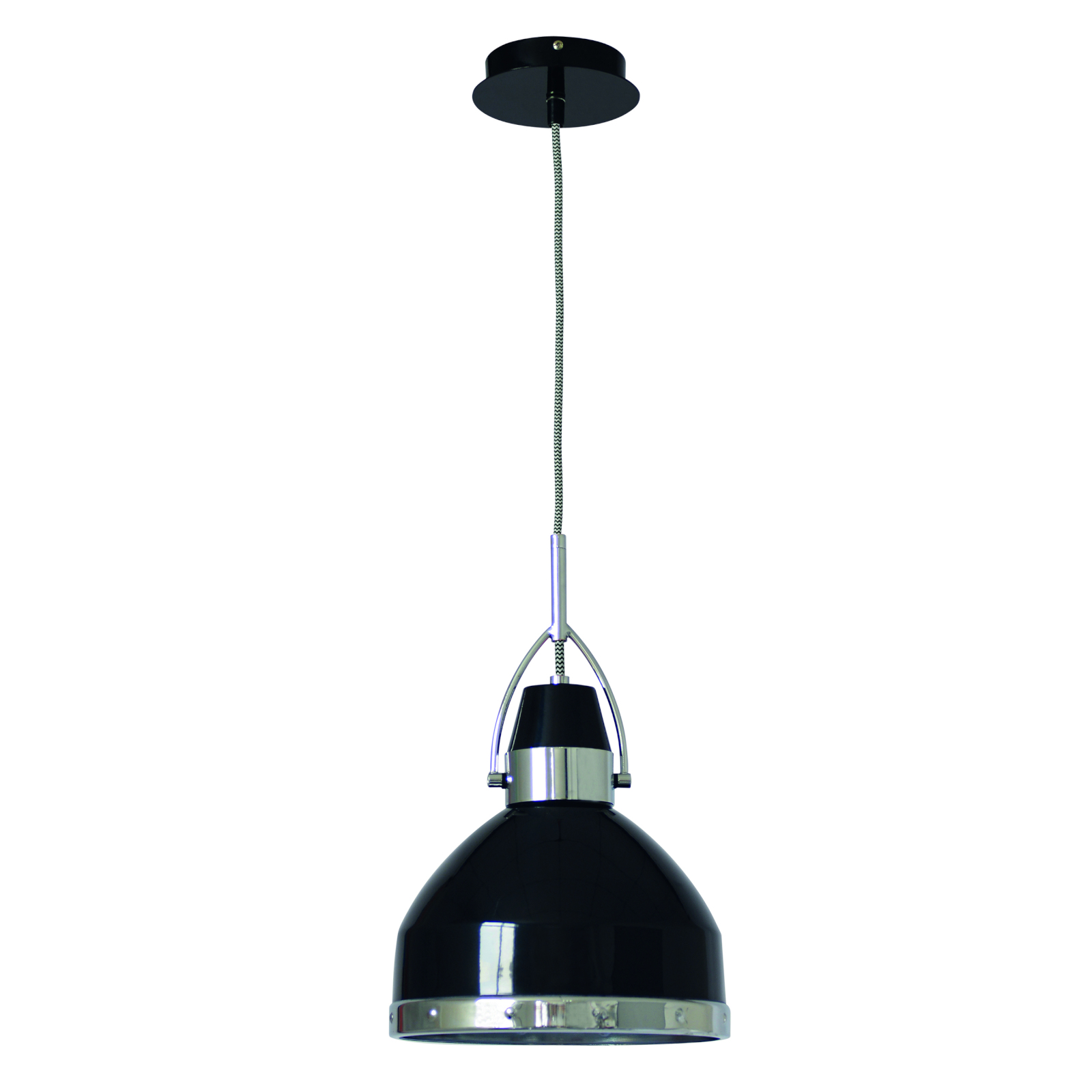 Deko-Pendelleuchte COTTAGE - schwarz - Metall