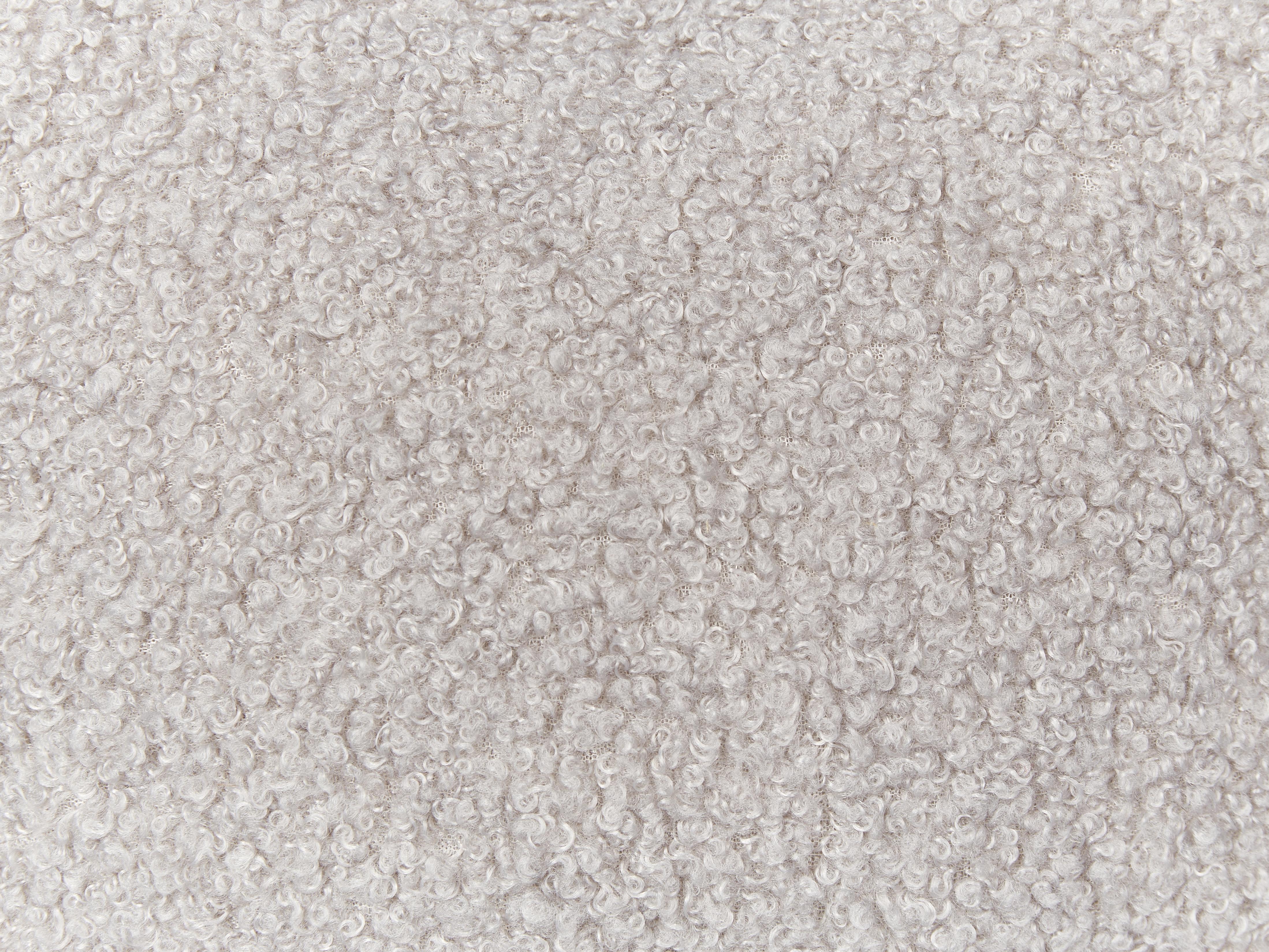 Set van 2 sierkussens HESPERIS Bouclé Lichtgrijs effen