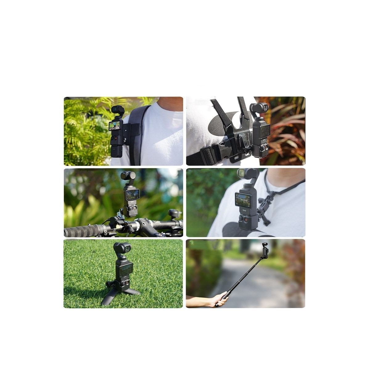 Sykkelfestebrakett for DJI OSMO Pocket 3 Sort