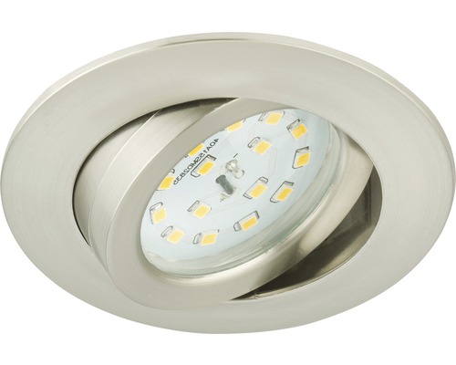 LED inbouwspot IP23 1x5W 400 lm 3000 K nikkel/mat Ø 8,2/6,8 cm 230V