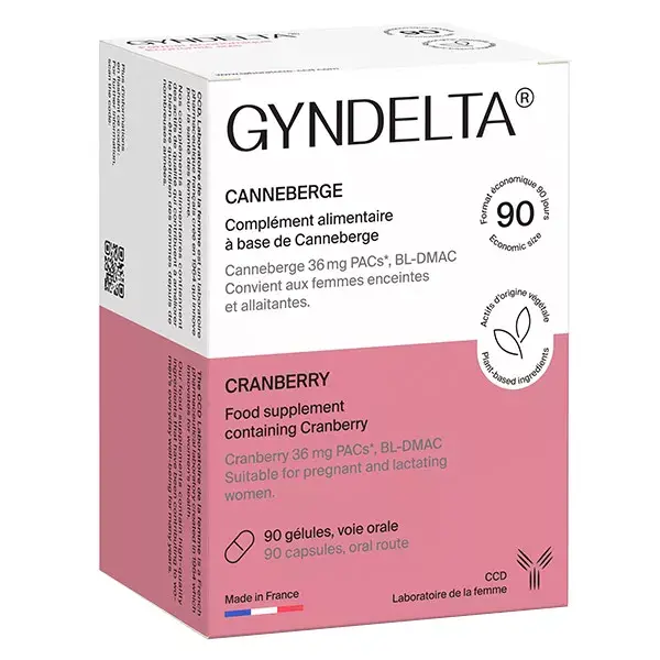 Gyndella Cranberry 90 cápsulas