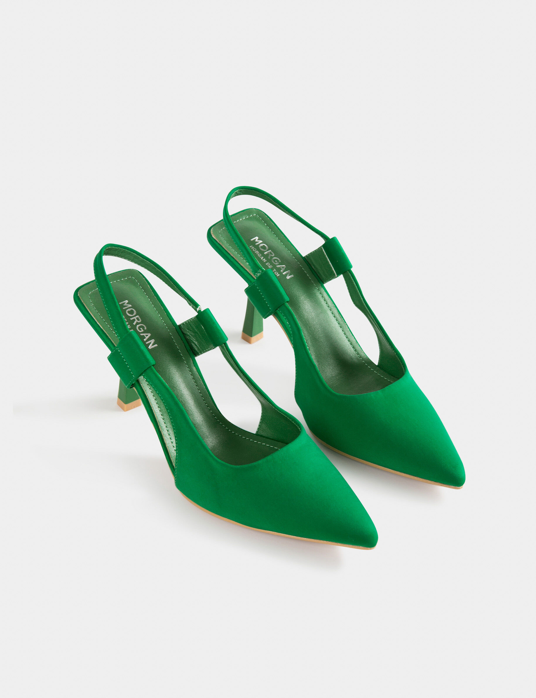 Escarpins à talons bobines vert femme - vert