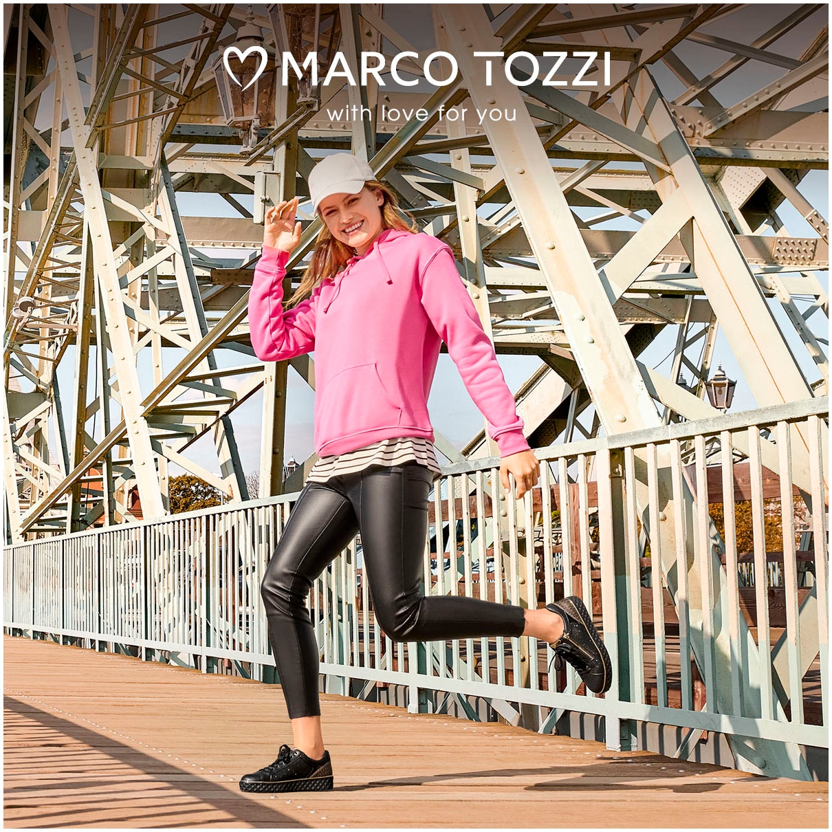 MARCO TOZZI Plateausneaker  , Freizeitschuh, Halbschuh, Schnürschuh mit seitlichem Reissverschluss