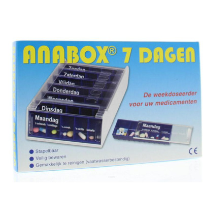 Spruyt Hillen Anabox 7 dagen blauw (1 stuk)