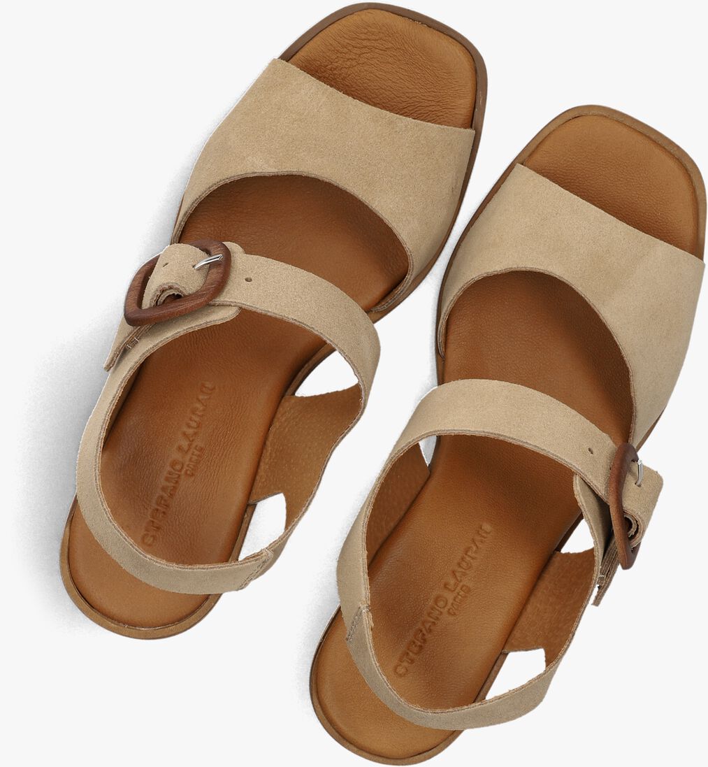 beige stefano lauran sandalen met hak 930