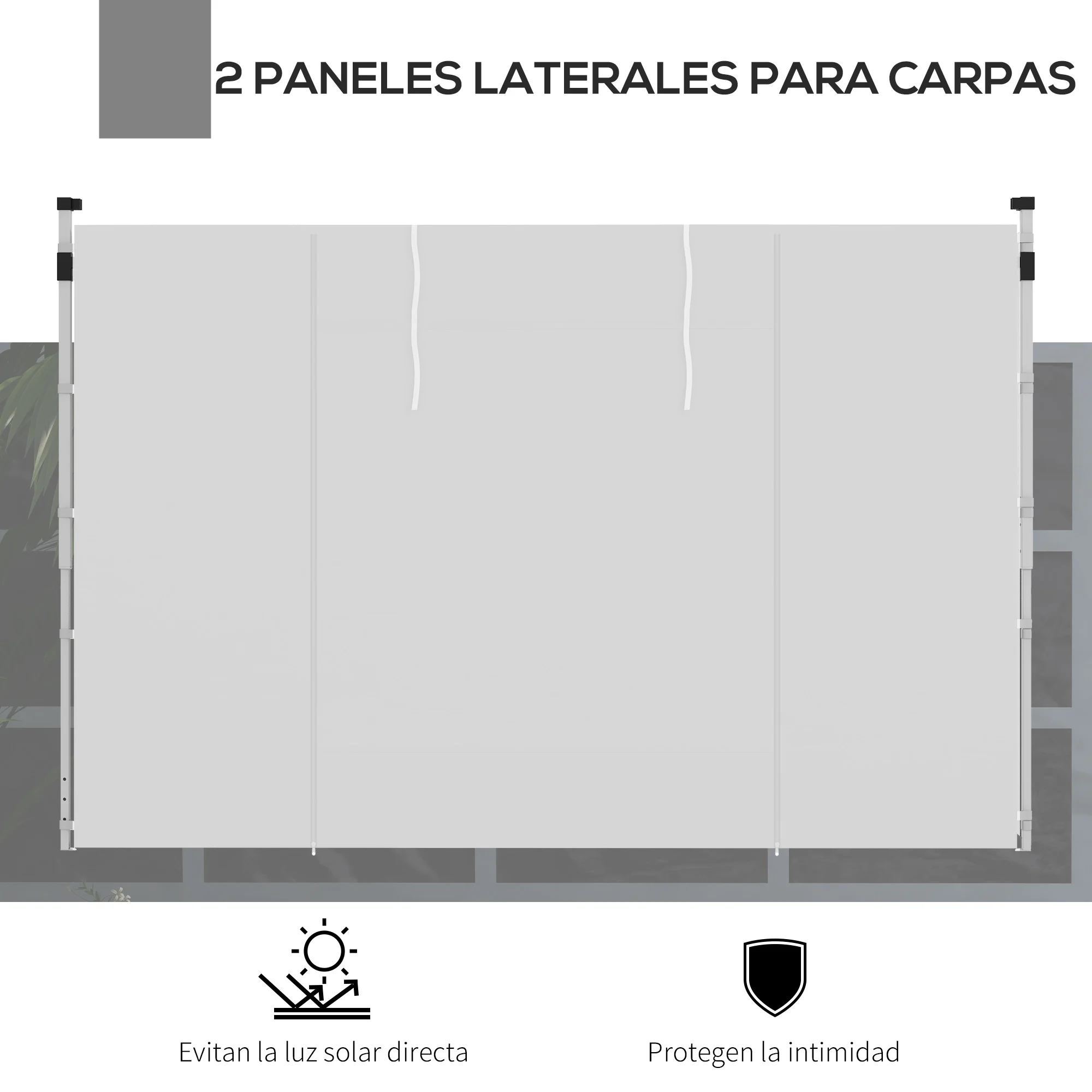 Paredes brancas para tenda Outsunny