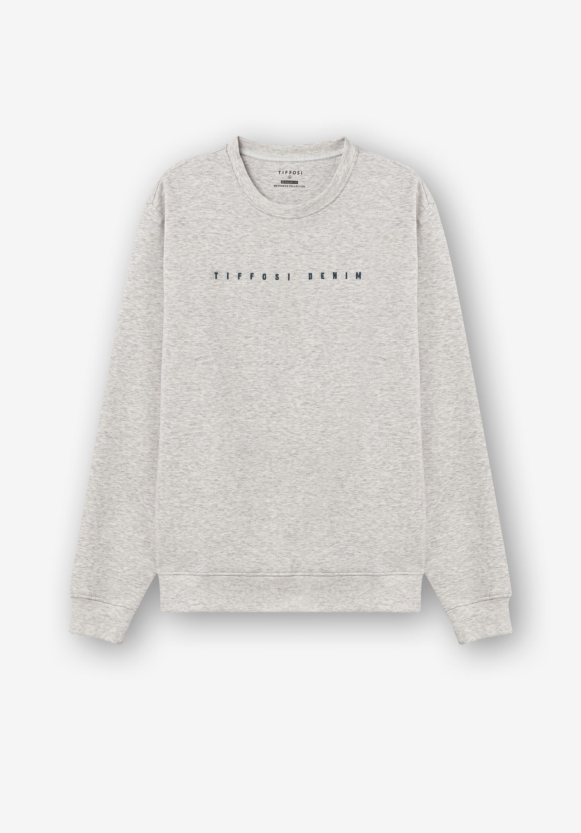 Sweatshirt com Texto Bordado