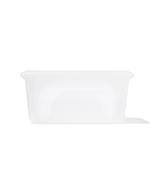 boîte de rangement avec couvercle 15L Tokyo transparent 39.5x29x18.5
